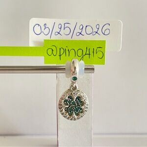 Pandora Lucky Four Leaf Clover Dangle Charm